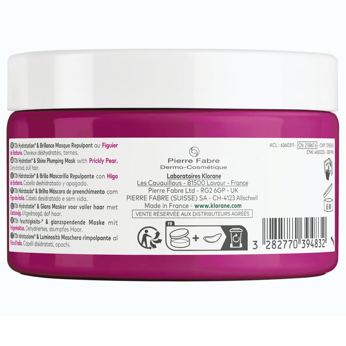 Klorane Feigenkaktus Maske Topf 250 ml