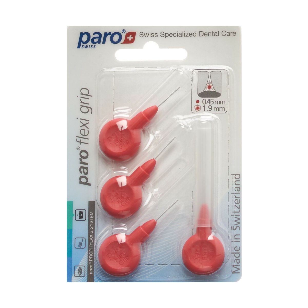 Paro Flexi Grip 1,9mm xxx-fine rot zylinder 4 Stück