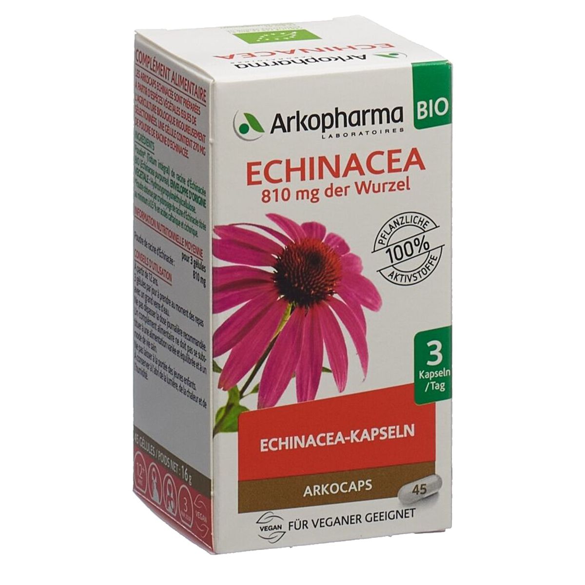 Arkocaps Echinacea Kapseln Bio Dose 45 Stück