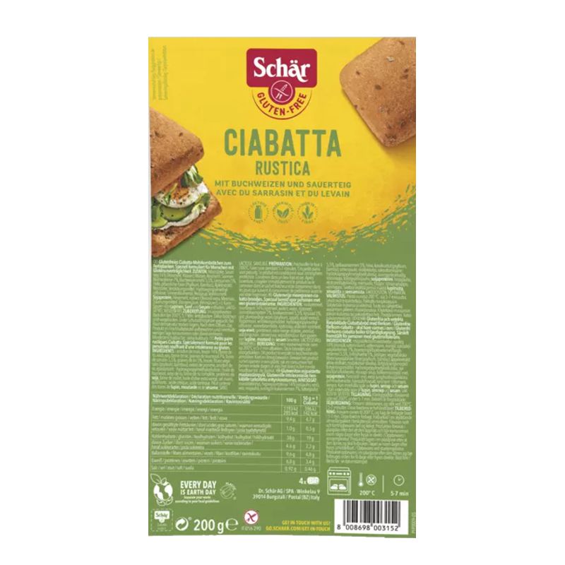 Schär Ciabatta Rustica glutenfrei 4x 50 g