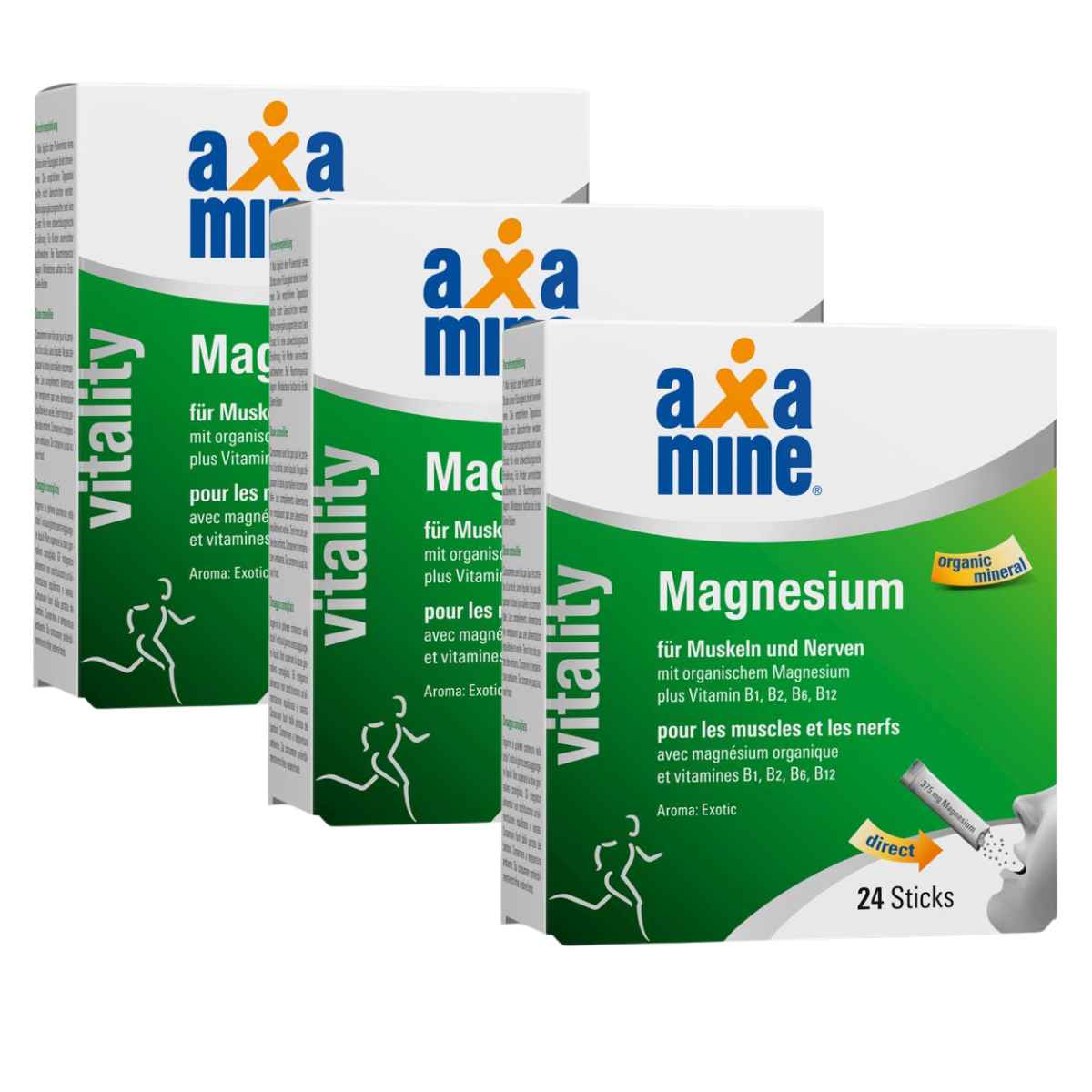 Axamine Magnesium Sticks 3x 24 Stück