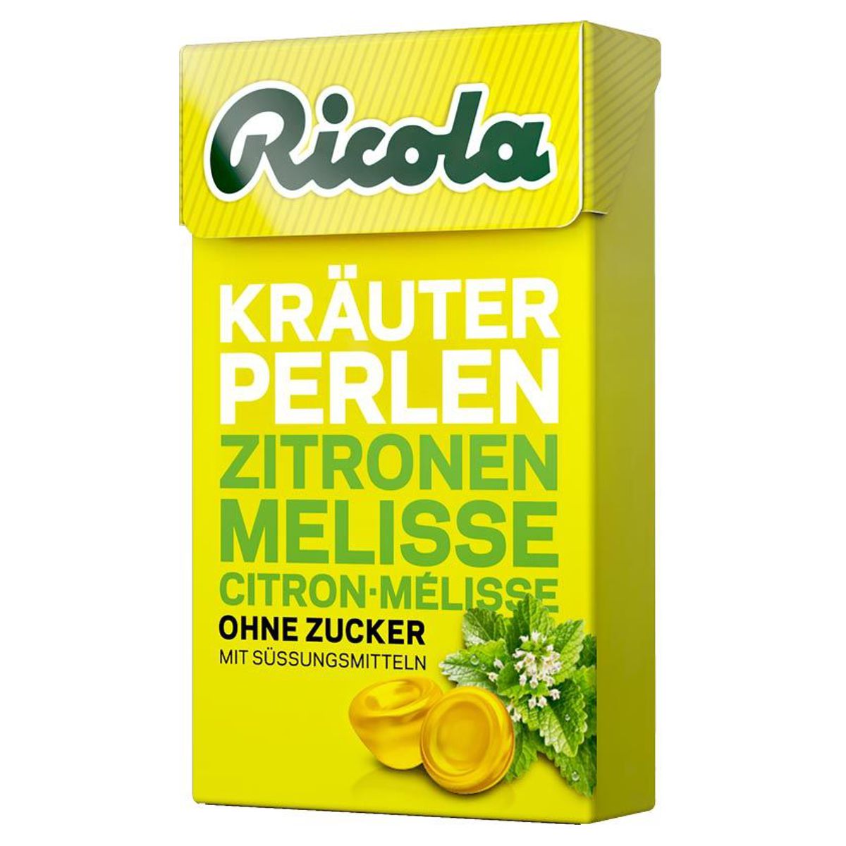 Ricola Kräuter Perlen Zitronenmelisse Bonbons ohne Zucker 25 g