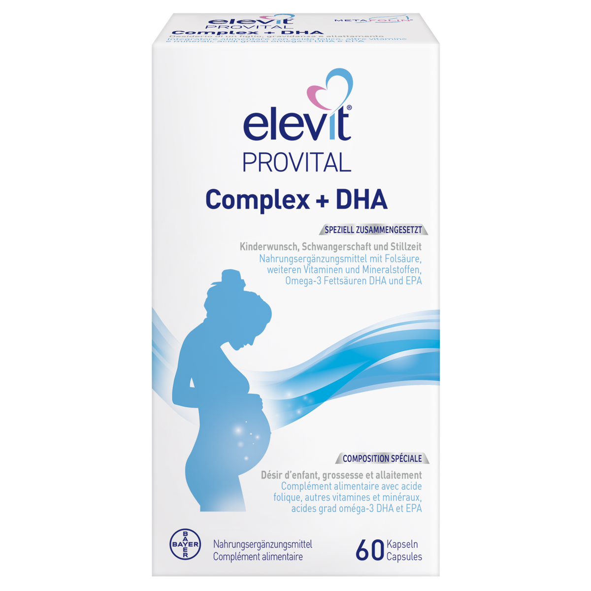 Elevit Provital Complex + DHA Kapseln 60 Stück