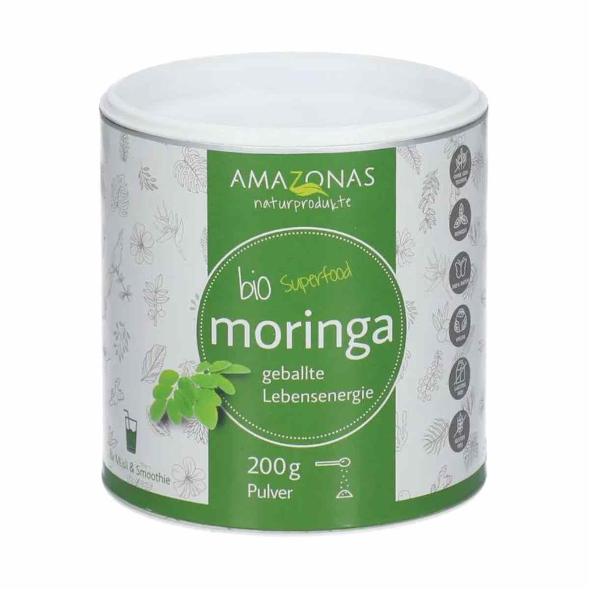 Amazonas moringa Bio Blattpulver 100% pur 200 g