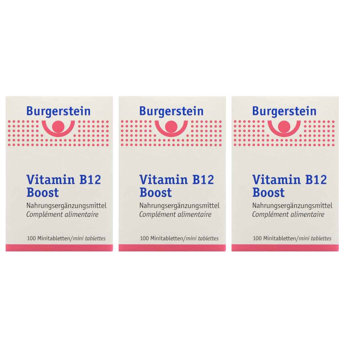 Burgerstein Vitamin B12 Boost Minitabletten 3x 100 Stück