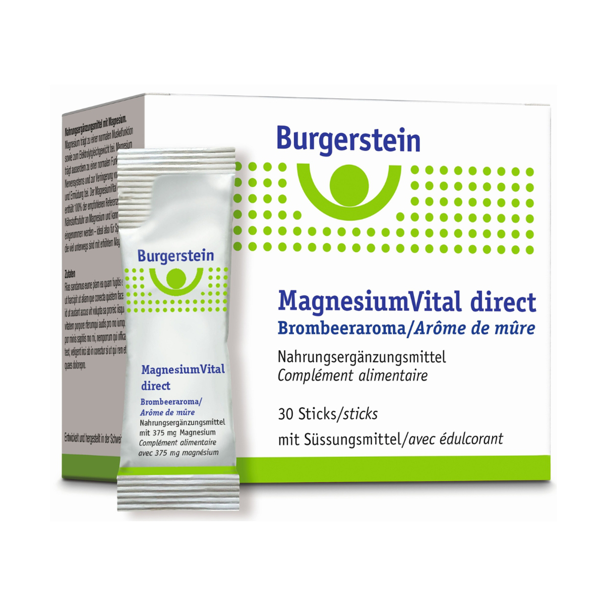 Burgerstein Magnesiumvital direct Stick 30 Stück 