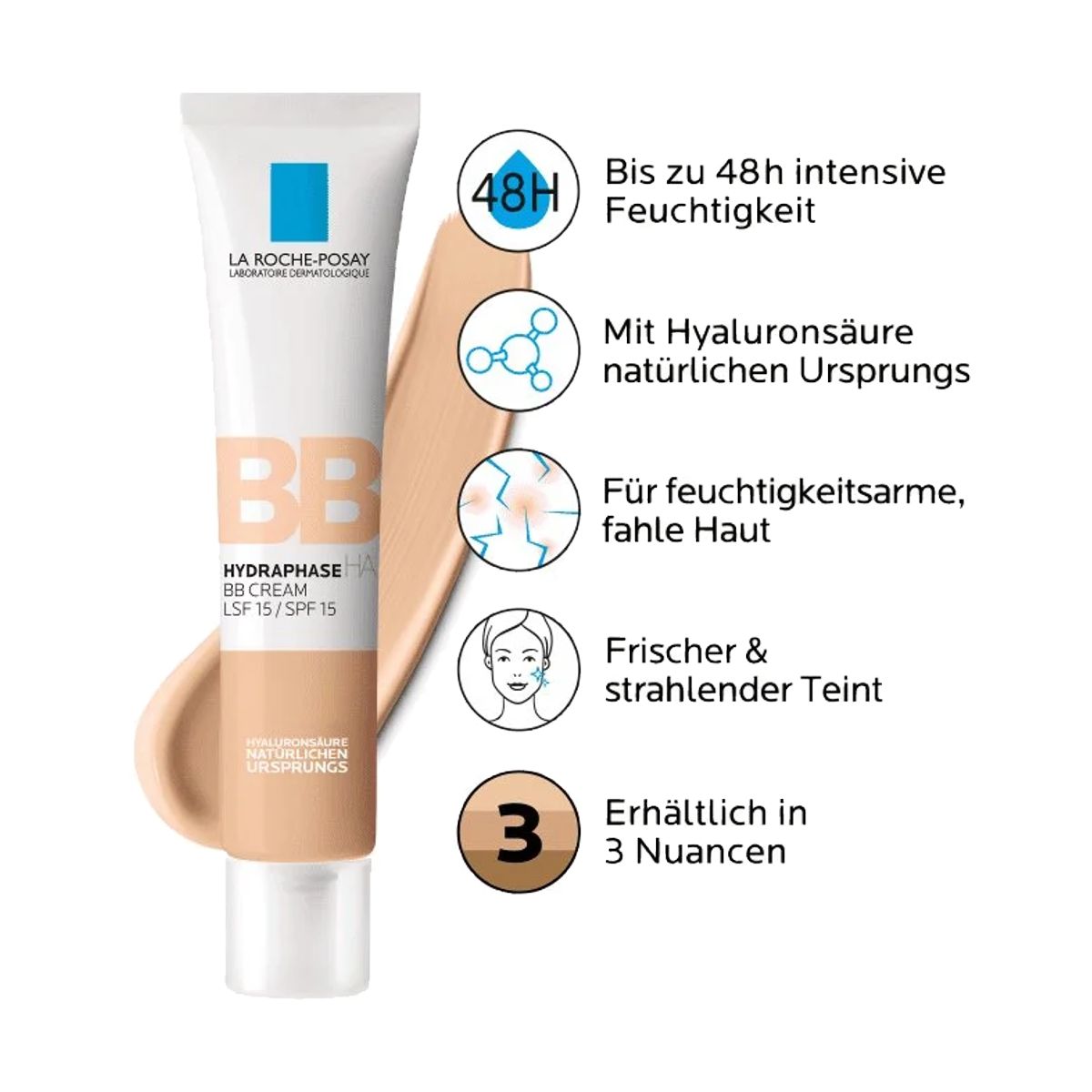 La Roche Posay Hydraphase HA BB Creme Medium 40 ml