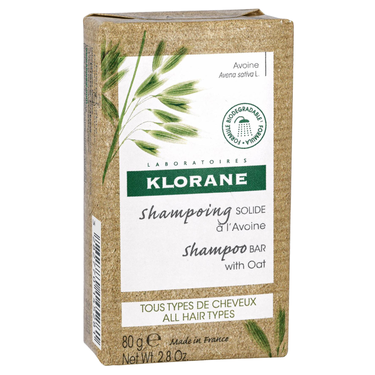 Klorane Shampoo-Bar Hafer Bio 80 g