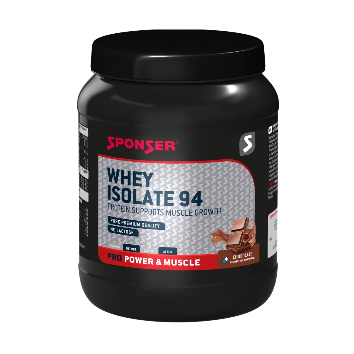 SPONSER Whey Isolate 94 Chocolate Dose