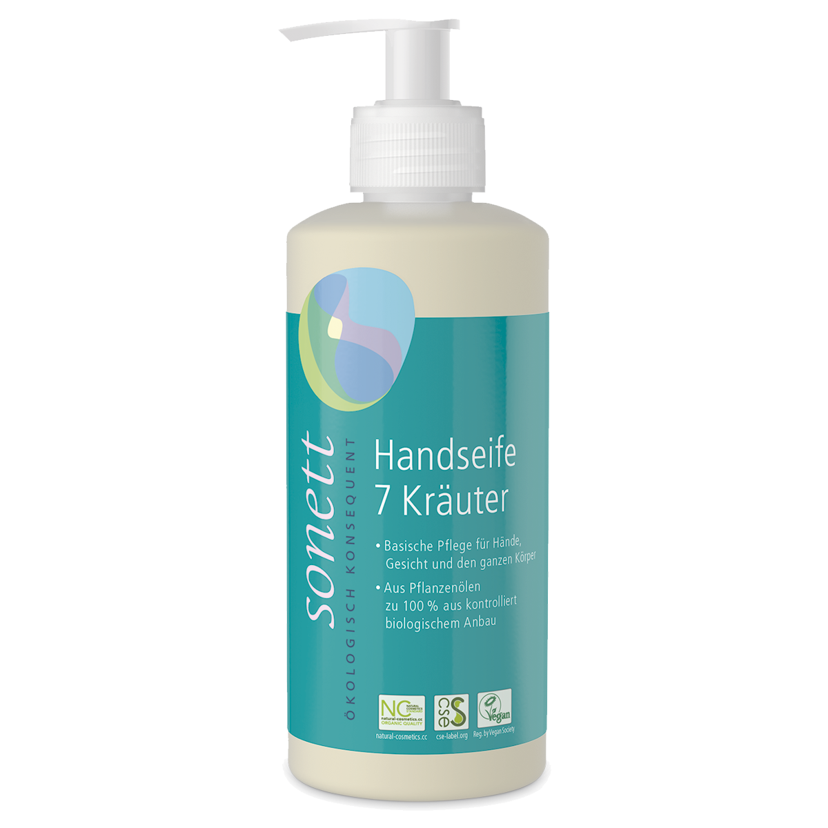 Sonett Handseife 7 Kräuter Pumpspender 300 ml