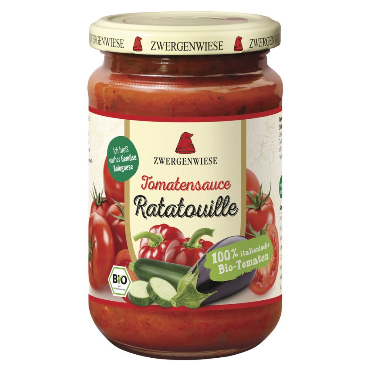 ZWERGENWIESE Tomatensauce Ratatouille Gemüse Glas 340 ml