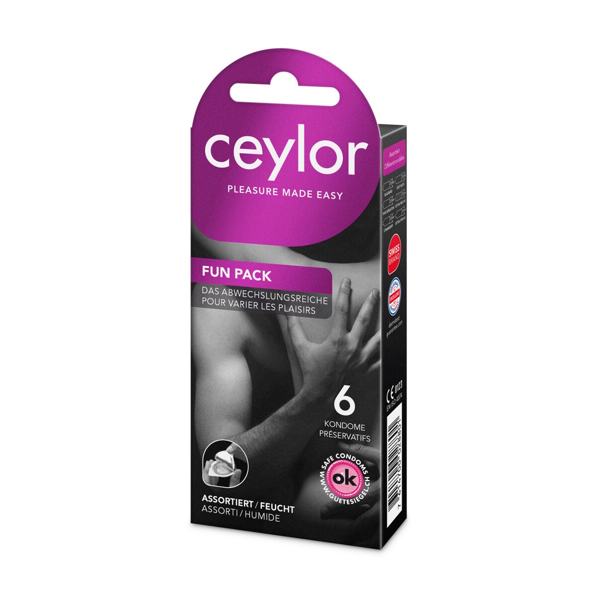 Ceylor Fun Pack Präservativ mit Reservoir 6 Stück