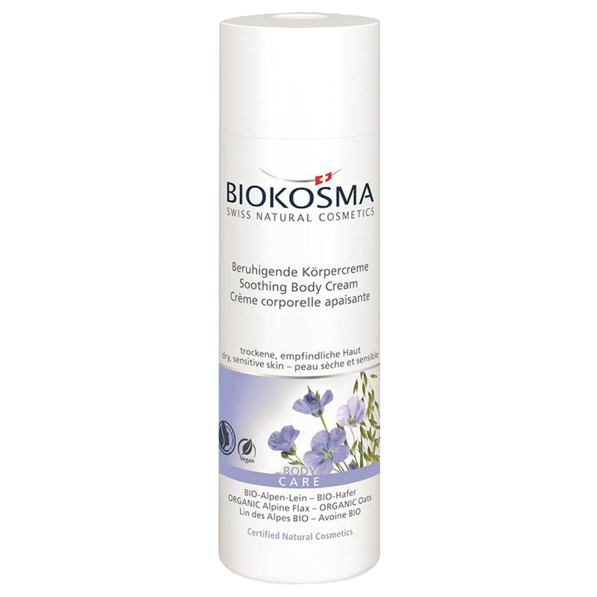 Biokosma Körpercreme Bio-Alpen-Lein Hafer 200 ml