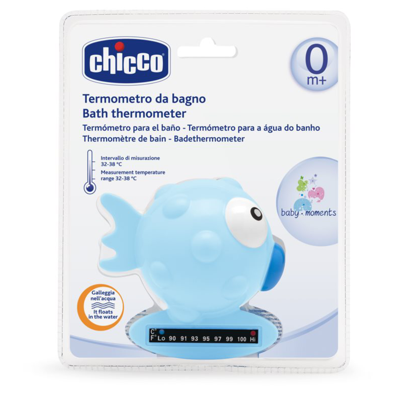 CHICCO Badethermometer Globe Fish light blue 0m+