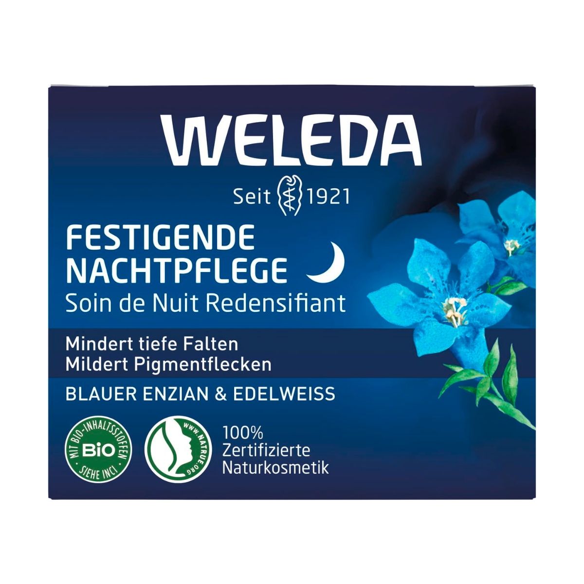 Weleda Nachtpflege festigend blauer Enzian und Edelweiss 40 ml