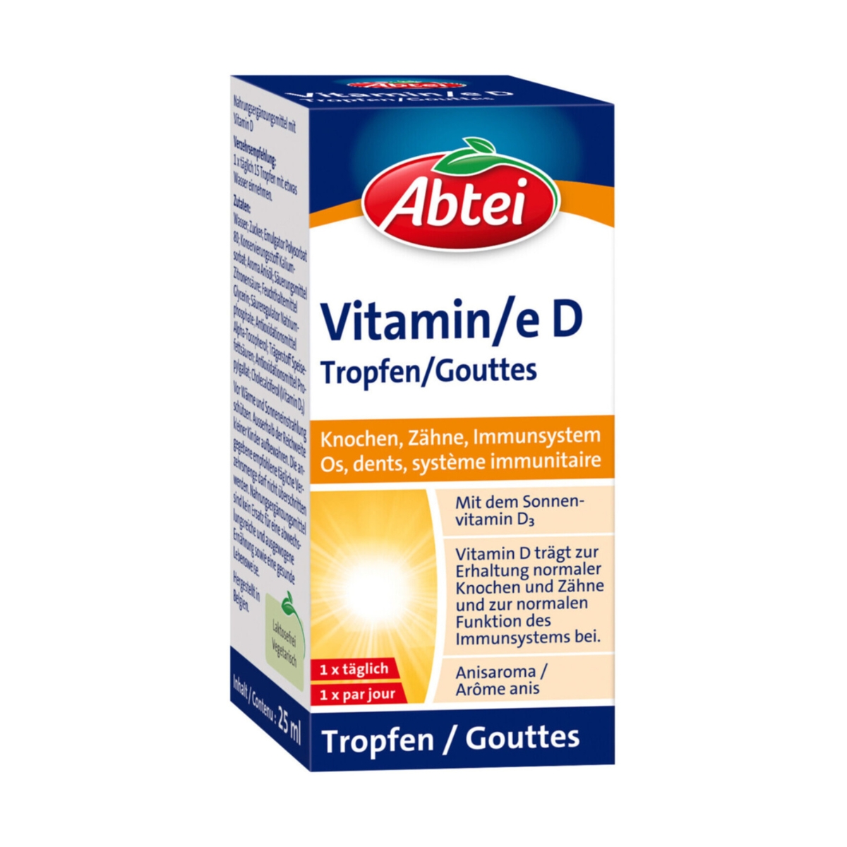 Abtei Vitamin D3 Tropfen 25 ml