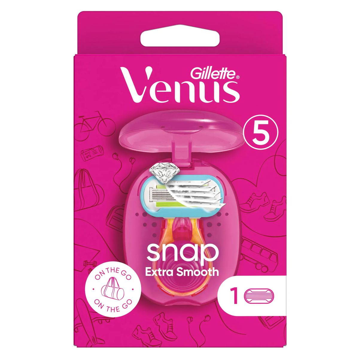 GILLETTE Venus Extra Smooth Rasierapparat Snap 1 Klinge