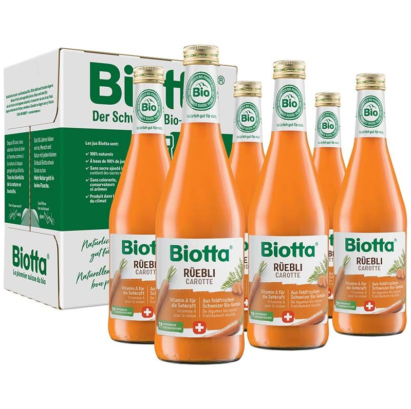 Biotta Rüebli Bio 6 Fl 5 dl