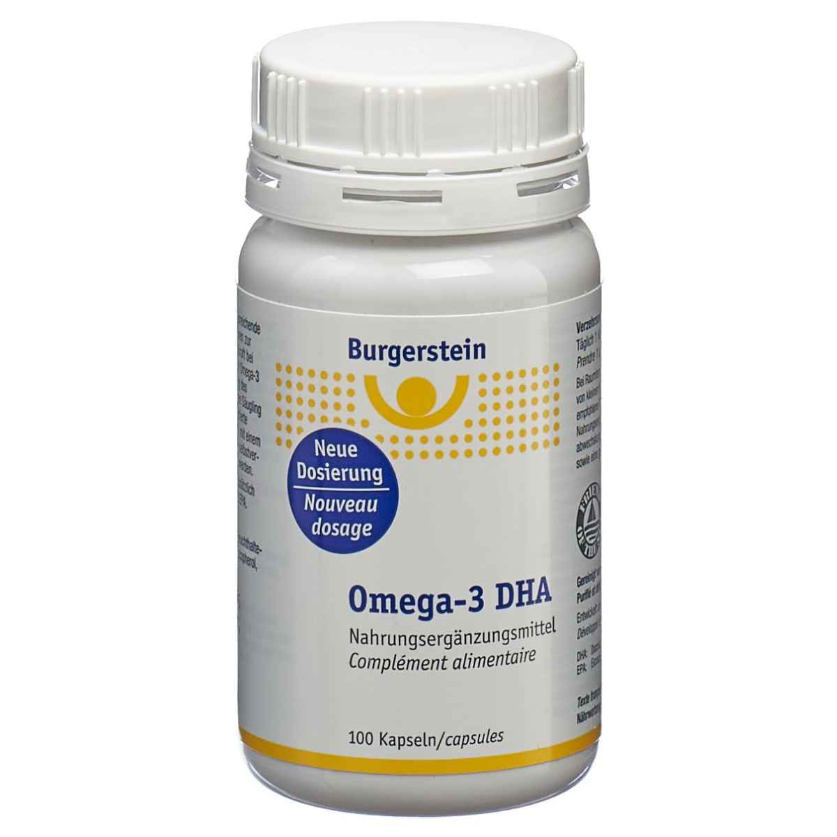 Burgerstein Omega 3 DHA Kapseln 3x 100 Stück