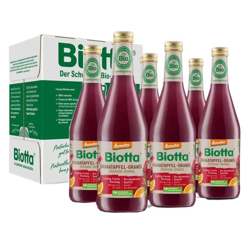 Biotta Granatapfel Orange Bio Demeter 6 Fl 5 dl