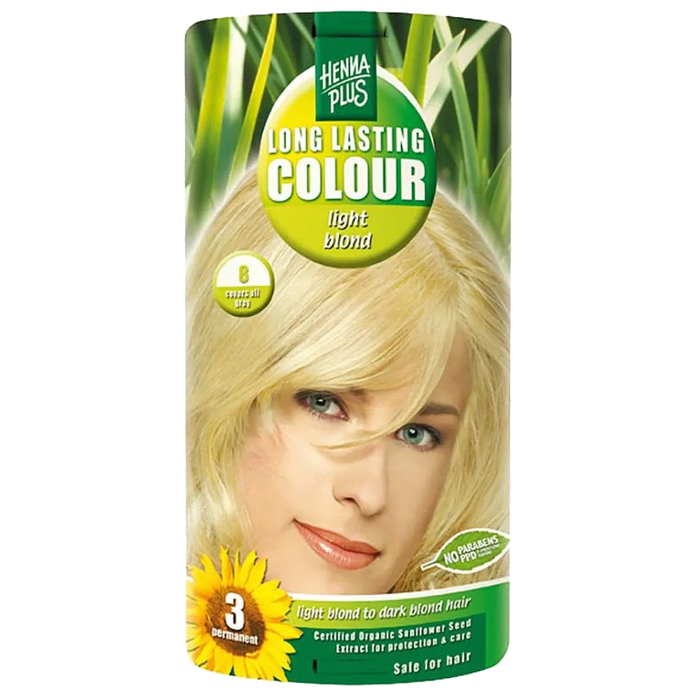 HENNA PLUS Long Last Colour 8 hellblond