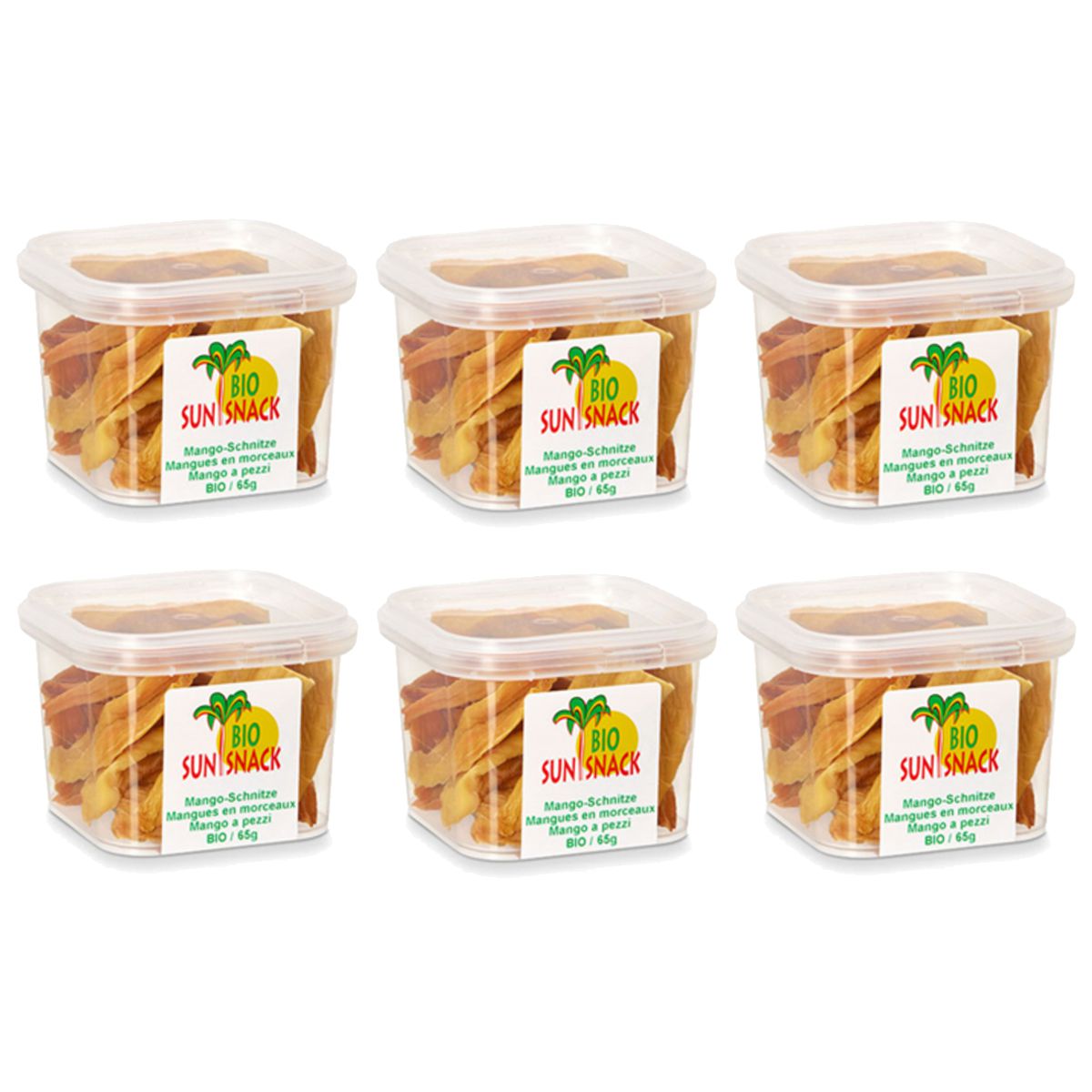 Sun Snack Bio Mango Schnitze 6 Dosen 65 g