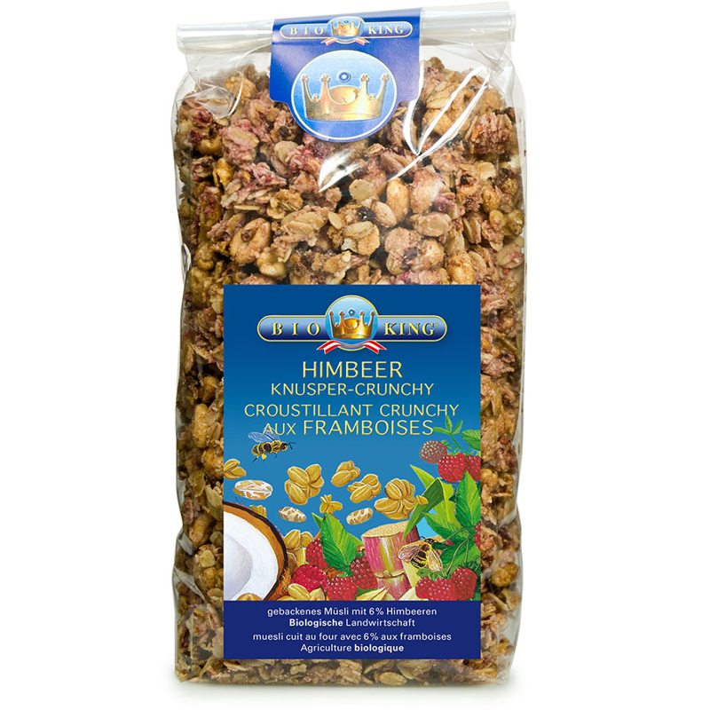 BIOKING Knusper Crunchy Himbeere 375 g