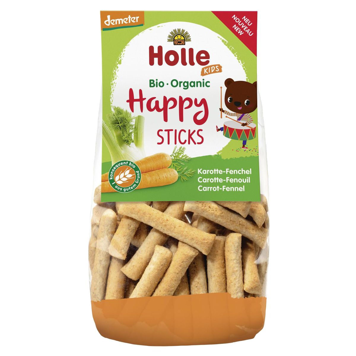 Holle Happy Sticks Karotte Fenchel Btl 100 g