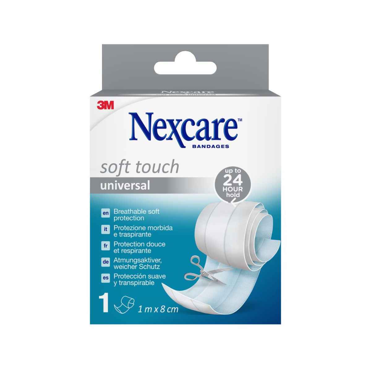 3M NEXCARE Soft Touch univer Band 1mx8cm