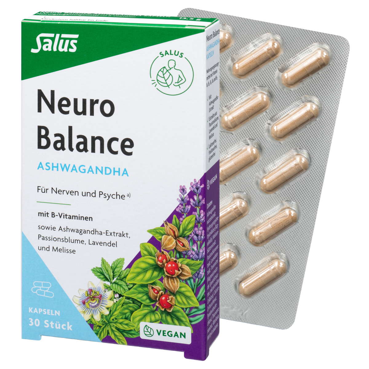 Salus Neuro Balance Ashwagandha Kapseln 30 Stück