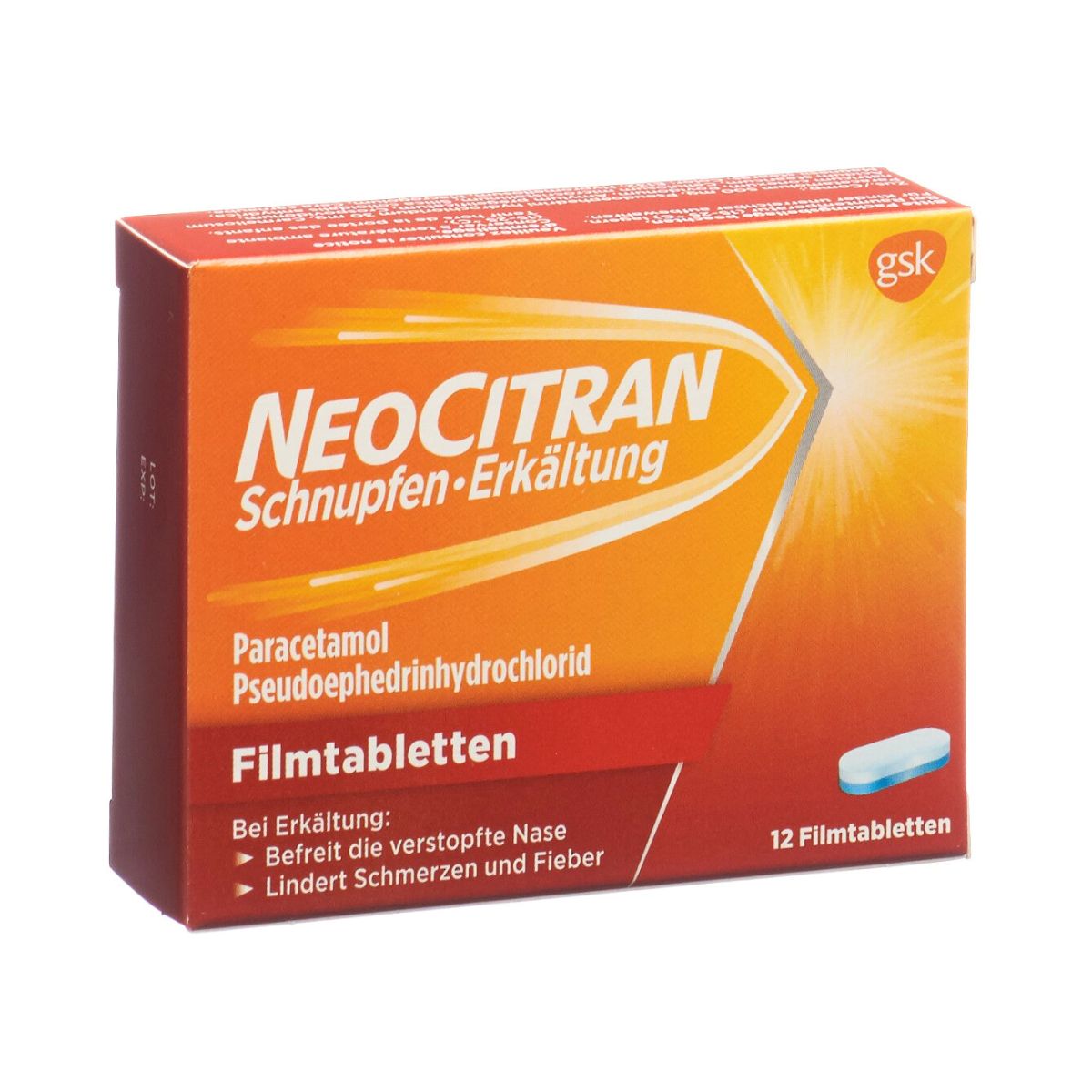 NEOCITRAN Schnupfen/Erkältung Filmtabletten 12 Stück