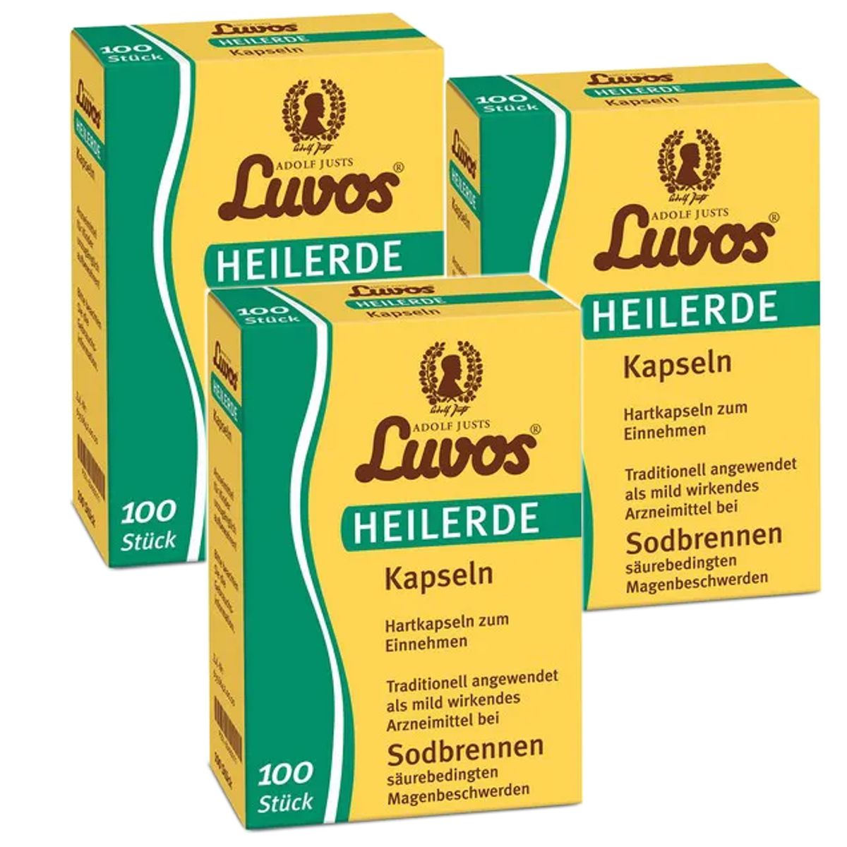 Luvos Heilerde Kapseln 3x 100 Stück