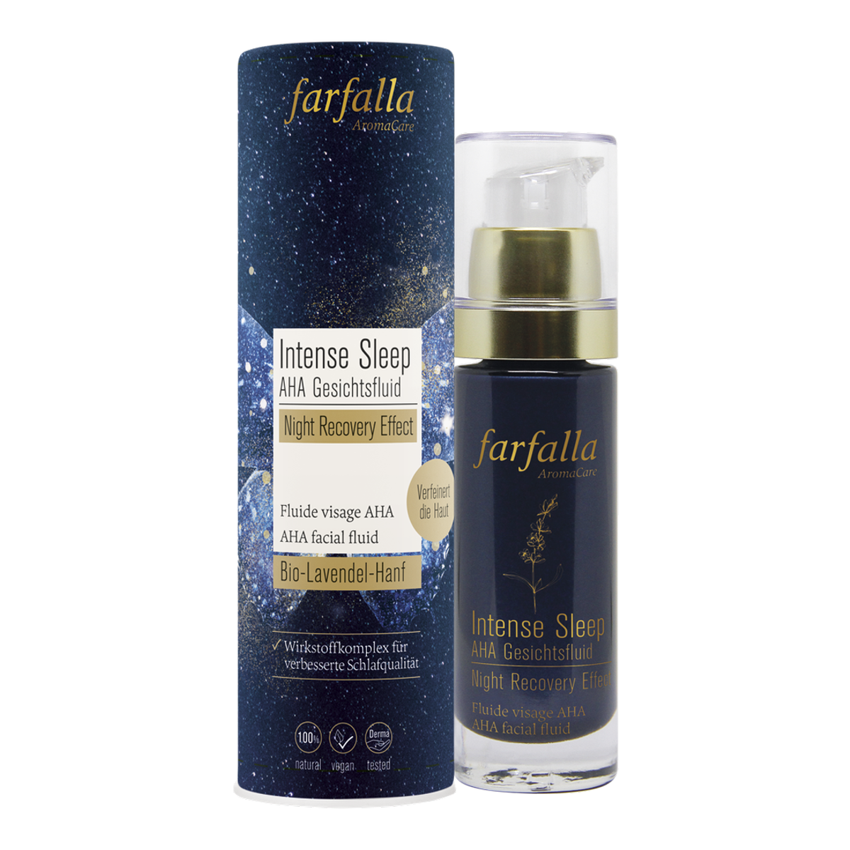 FARFALLA Intense Sleep AHA Gesichtsfluid 30 ml