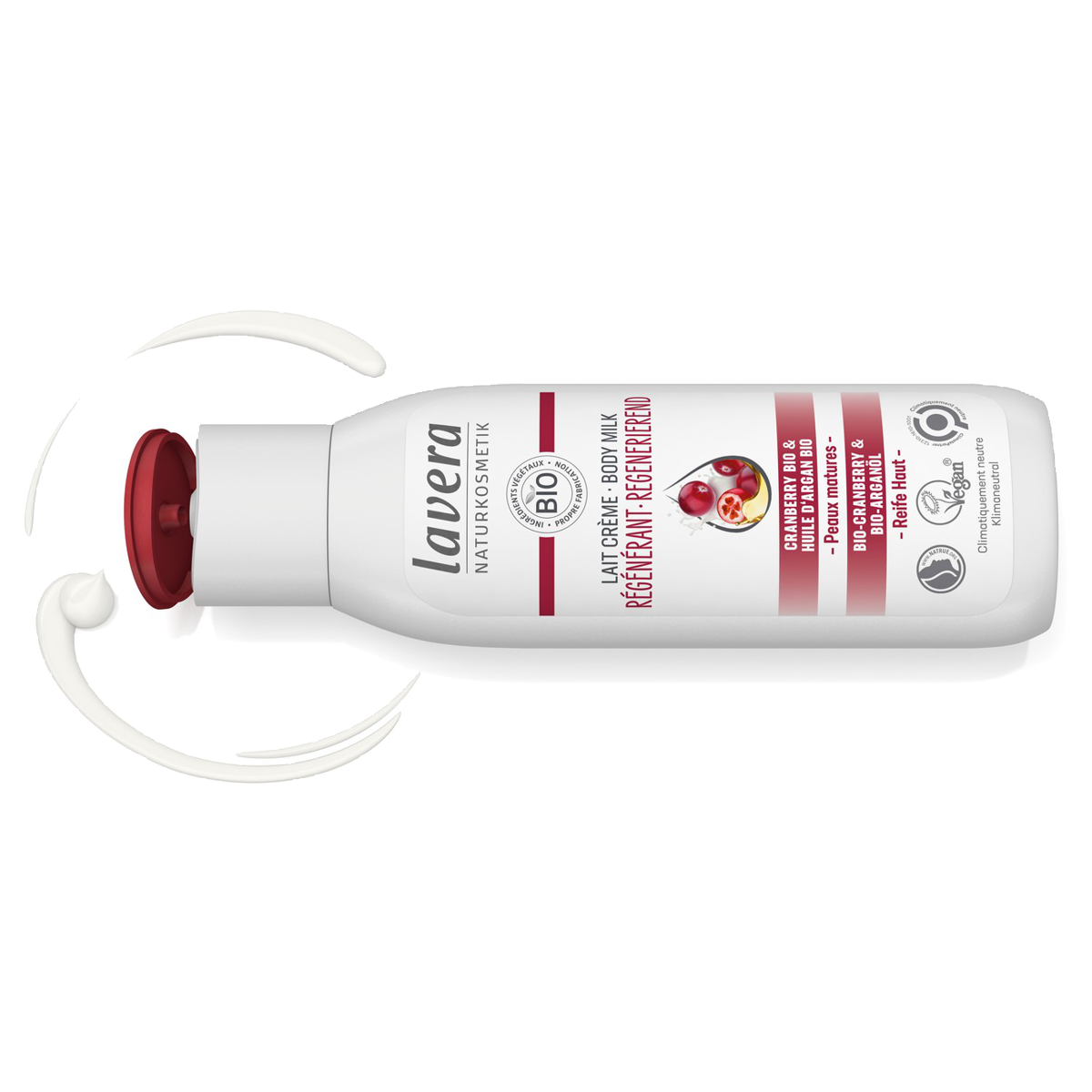 Lavera Bodymilk regenerierend bio Cranberry & bio Arganöl 200 ml