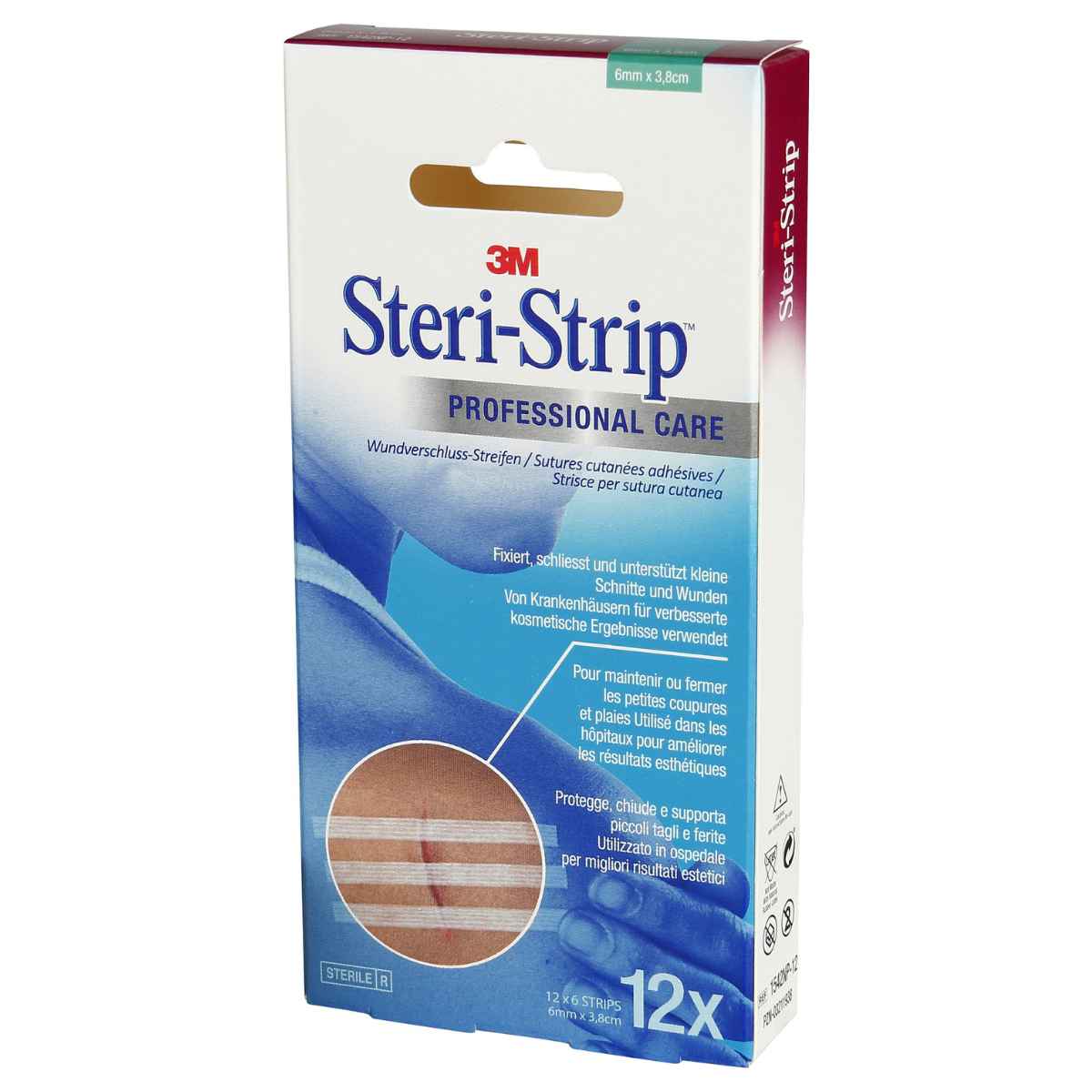 3M STERI STRIP 6x38mm weiss verstärkt 12 x 6 Stück