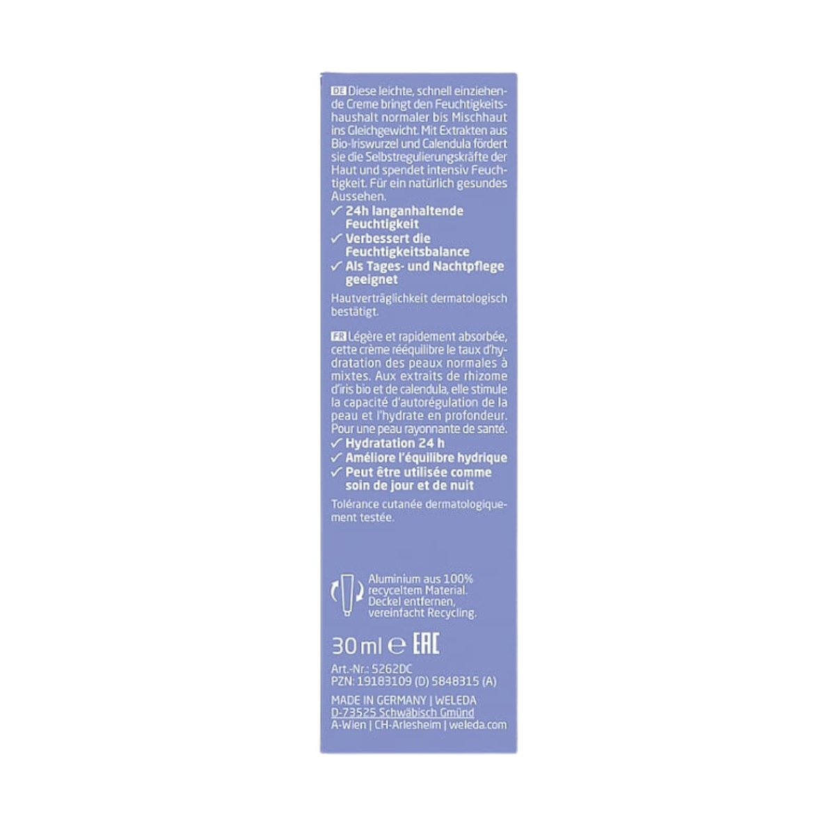 Weleda Feuchtigkeitscreme Iris Tb 30 ml