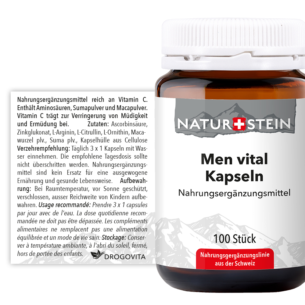 Naturstein Men Vital Kapseln 100 Stück