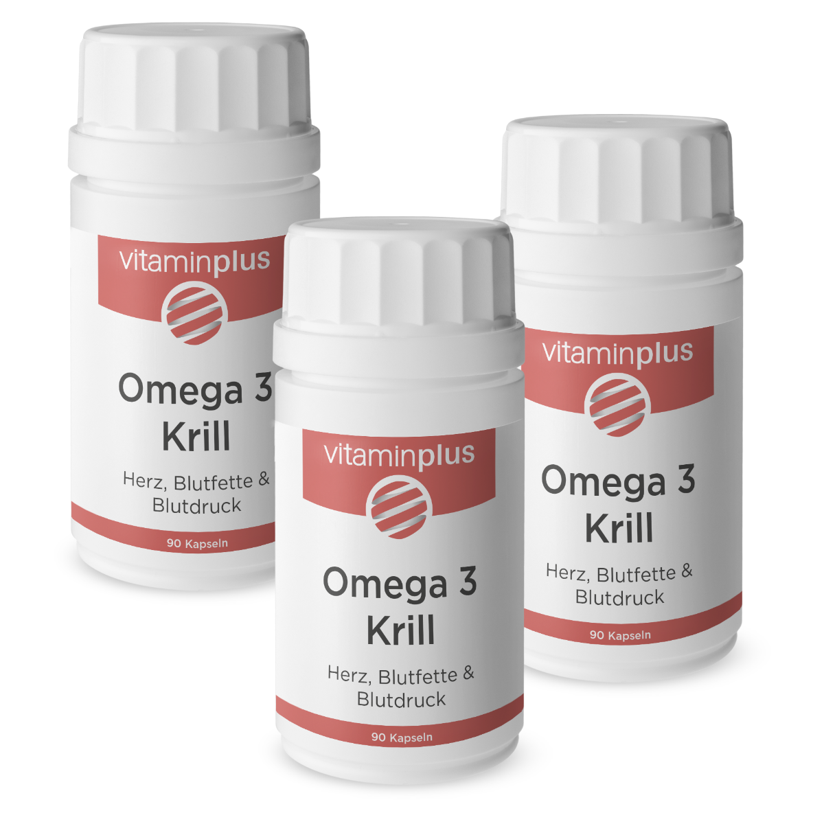 Vitaminplus Omega-3 Krill Kapseln 3x 90 Stück