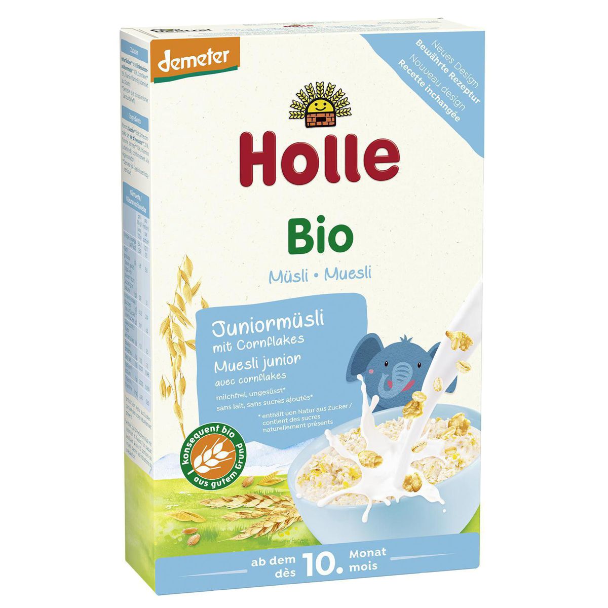 Holle Bio-Juniormüsli Mehrkorn mit Cornflake 250 g