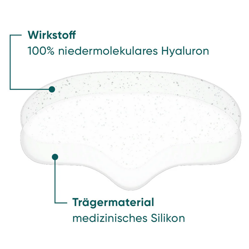 Apricot wiederverwendbares Anti-Falten-Stirn-Pad Hyaluron