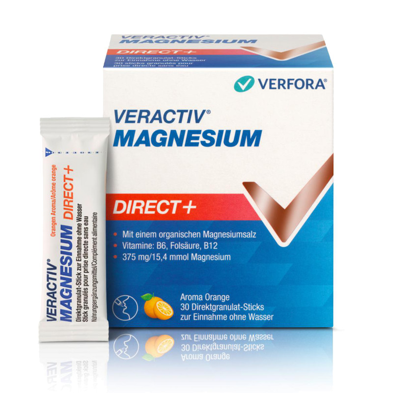 Veractiv Magnesium Direct+ Stick 30 Stück