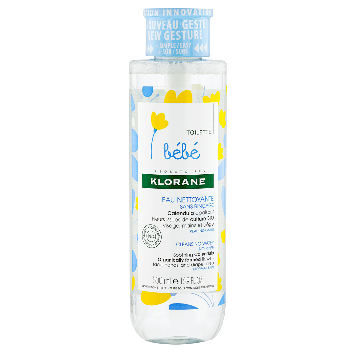 Klorane Bebe Mizellen-Reinigungslotion 500 ml