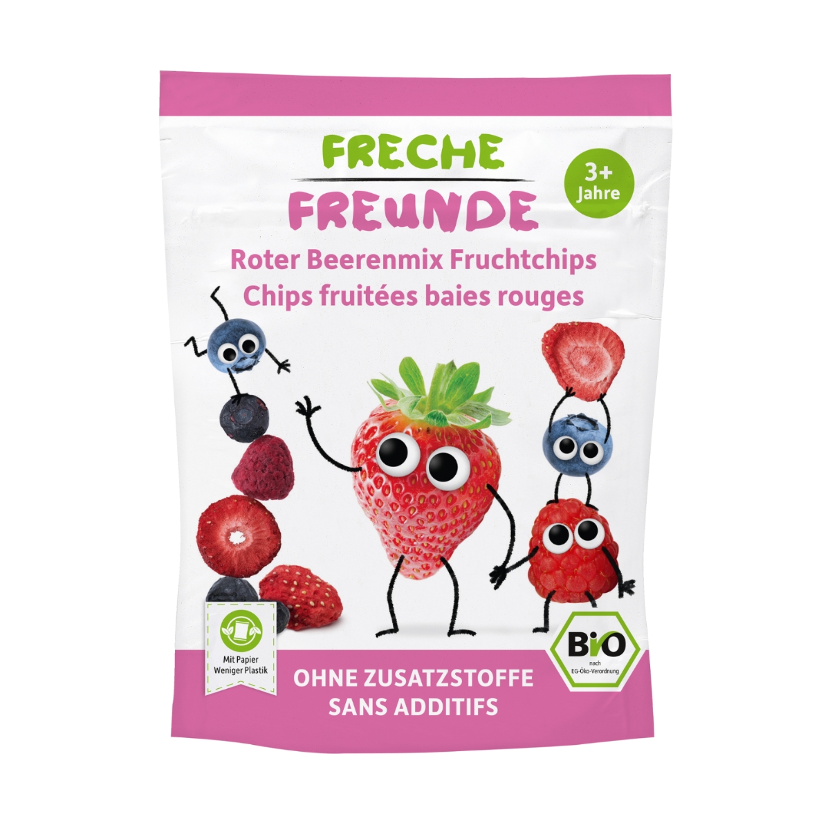 Freche Freunde Fruchtchips roter Beerenmix 10 g