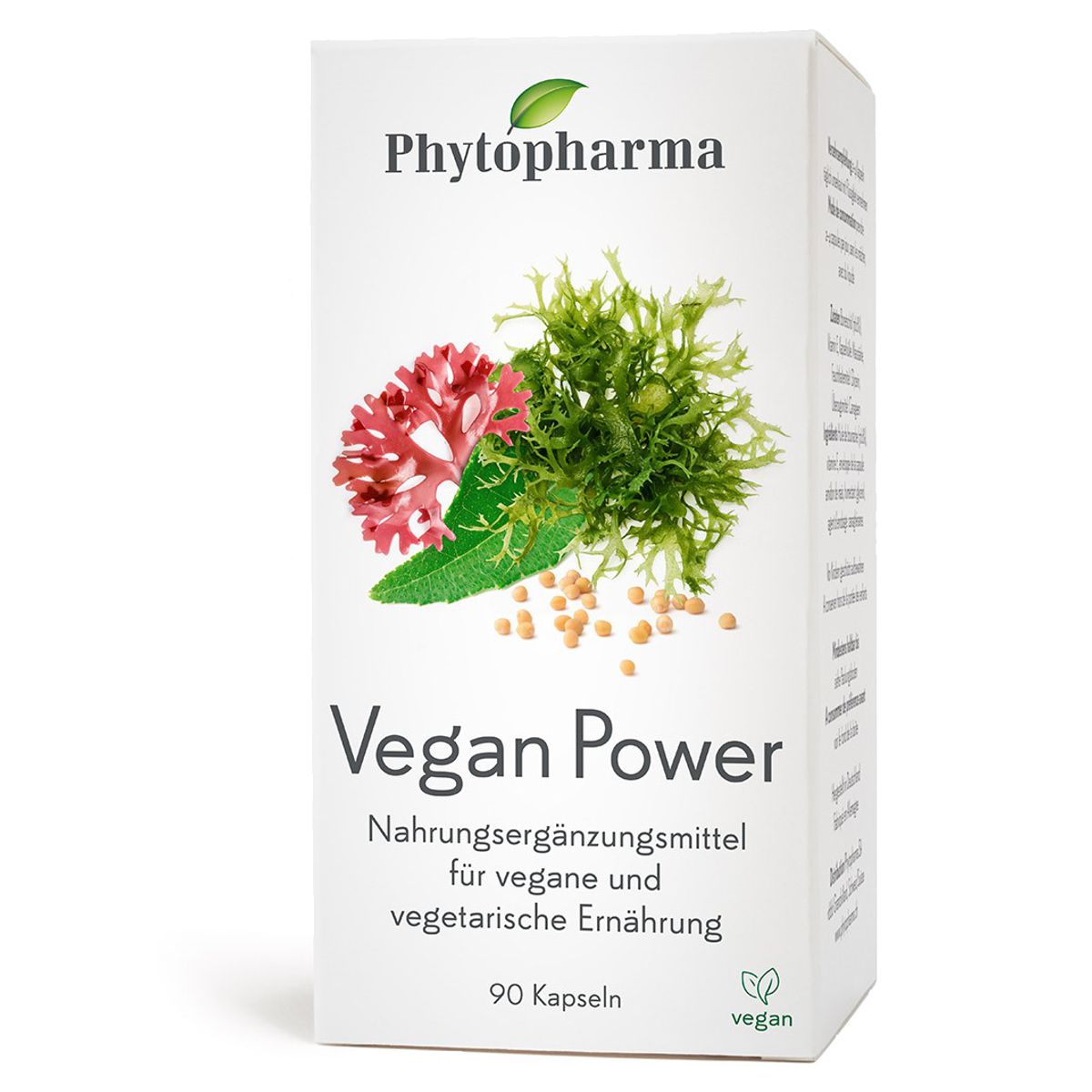 Phytopharma Vegan Power Kapseln Dose 90 Stück