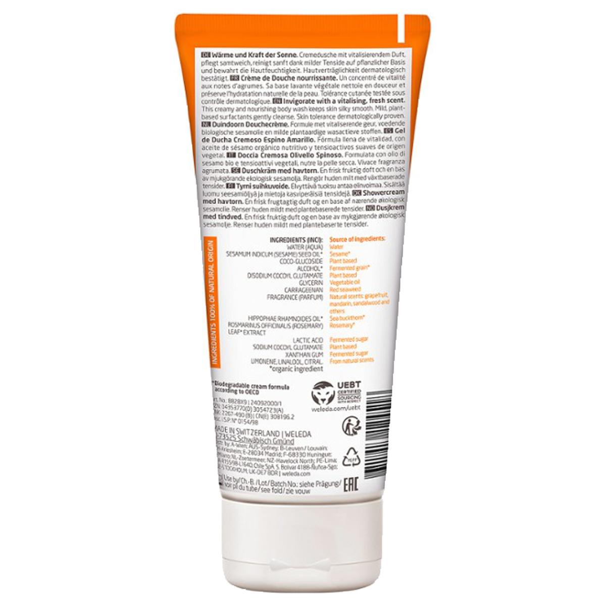 Weleda Sanddorn Cremedouche 200 ml