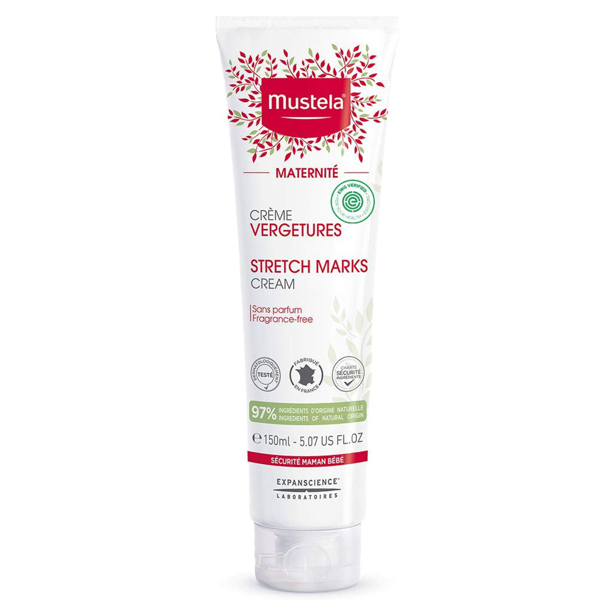 Mustela Mutter Schwangerschaftsstreifen Creme ohne Parfüm 150ml