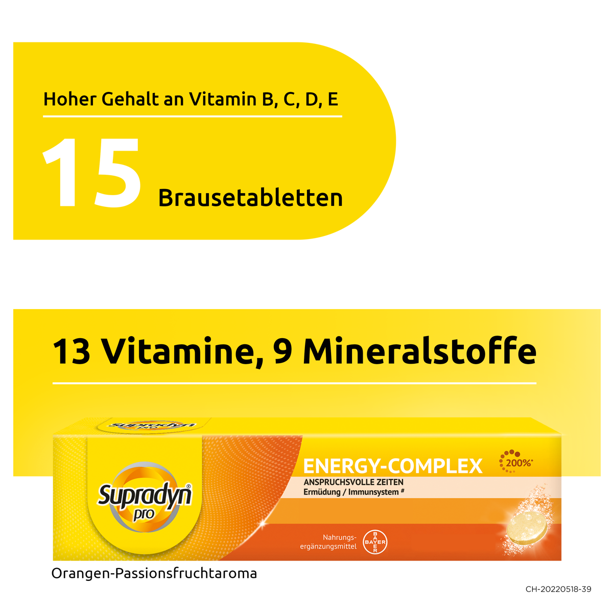 Supradyn pro energy-complex Brausetabletten 15 Stück