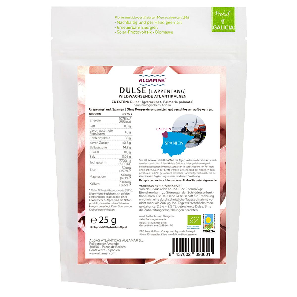 Algamar Algen-Topping Dulse Beutel 25 g