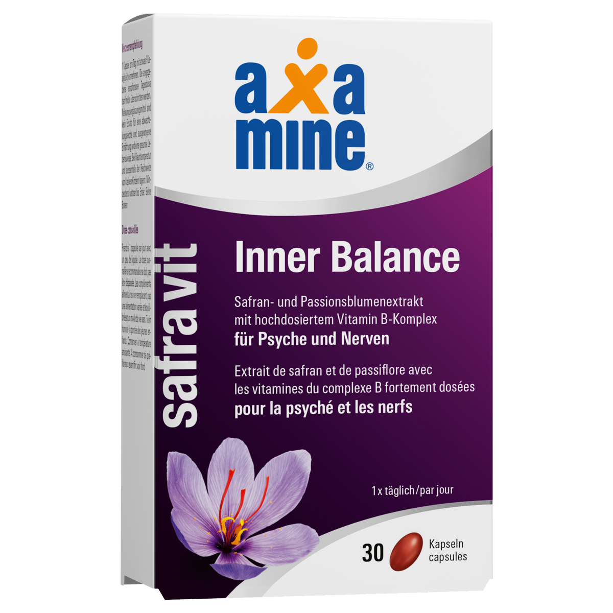Axamine Safravit Inner Balance für Psyche und Nerven
