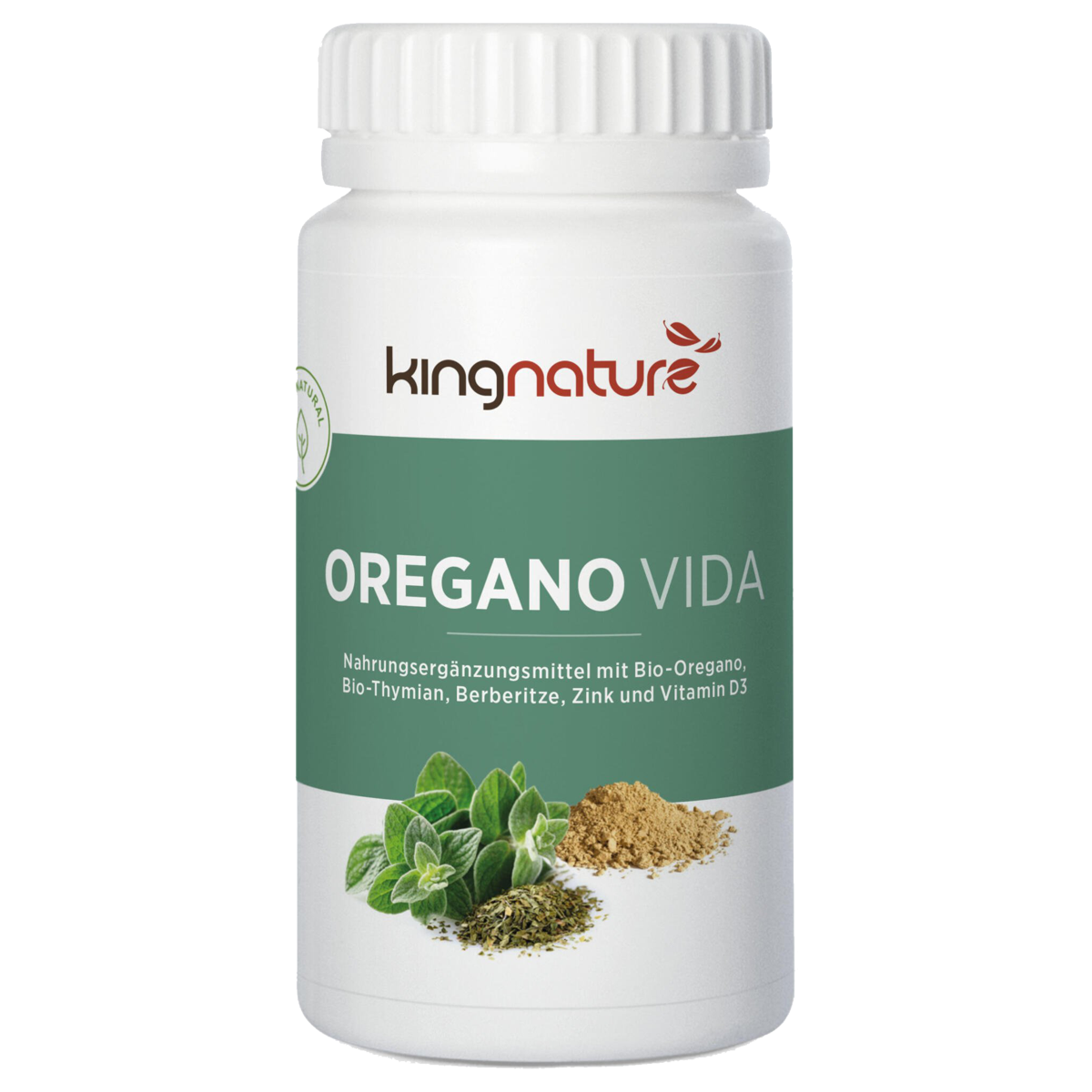 Kingnature Oregano Vida Kapseln 614 mg Dose 60 Stück